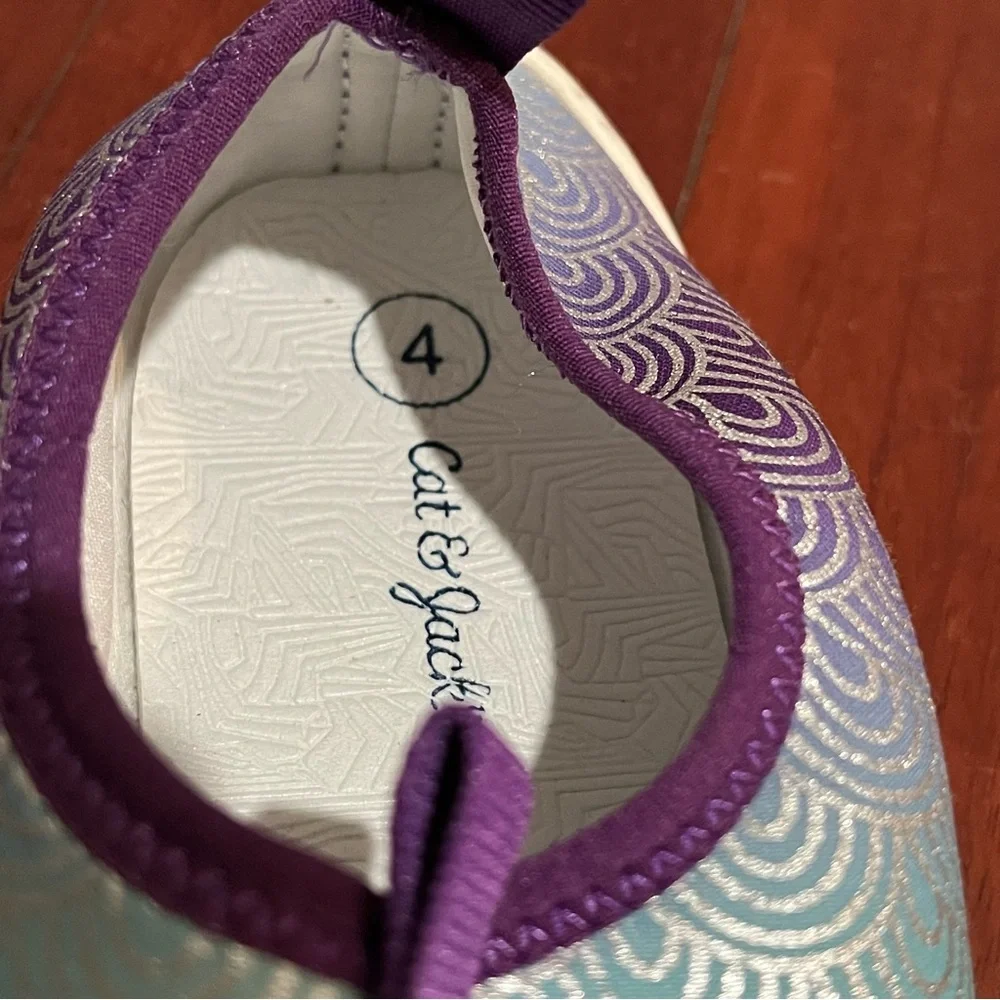 Cat & Jack Grover Slip-On Water Shoes Mermaid Teal and Purple